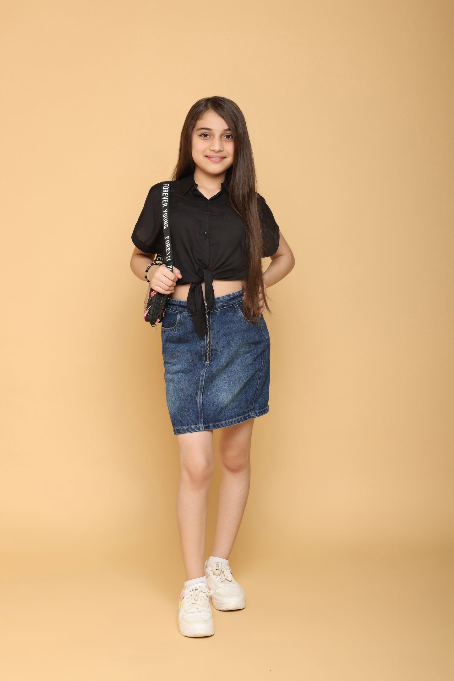Knotted Crop Top For Girls