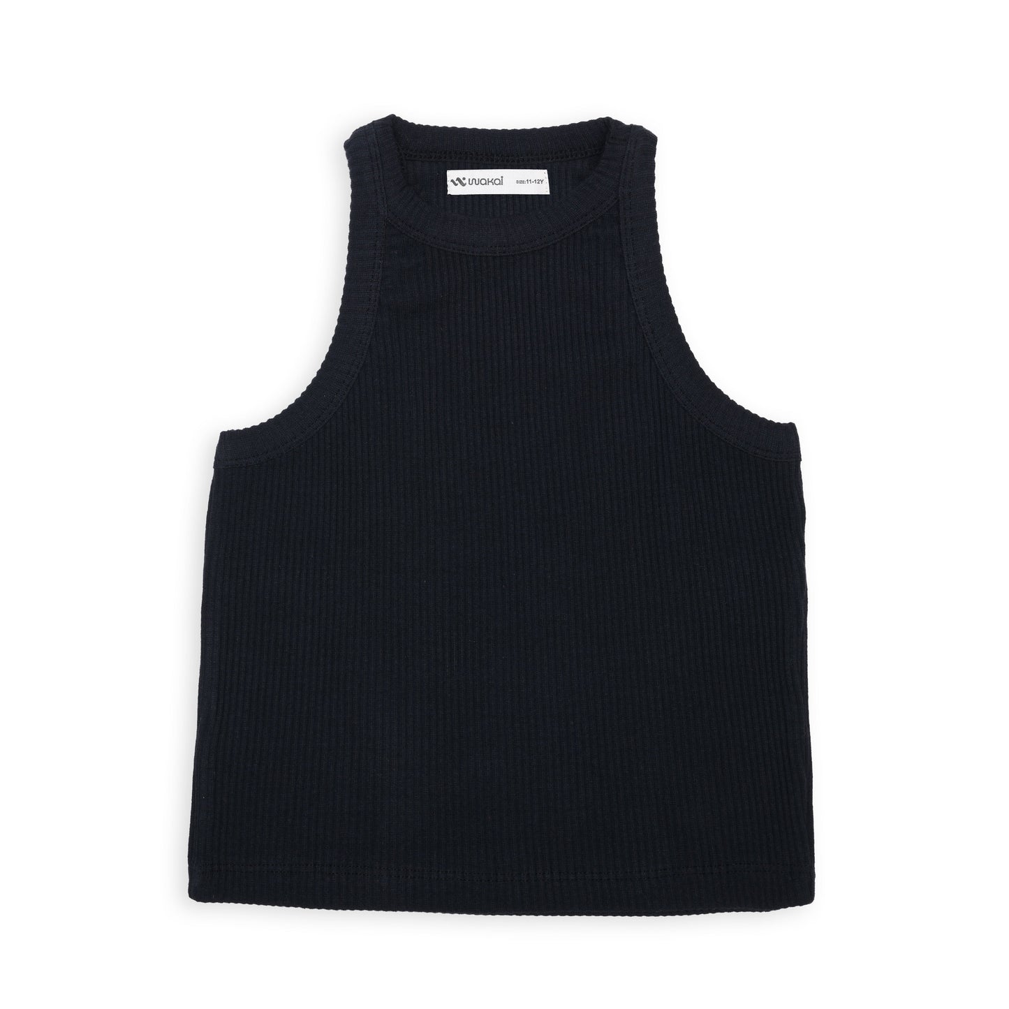 Ribbed Racerback Crop Top For Girls