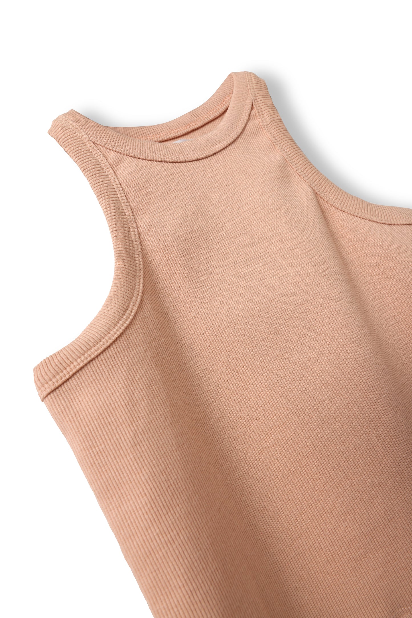 Ribbed Racerback Crop Top For Girls
