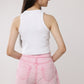 Ribbed Paris Crop Top For Girls