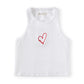 Ribbed Paris Crop Top For Girls