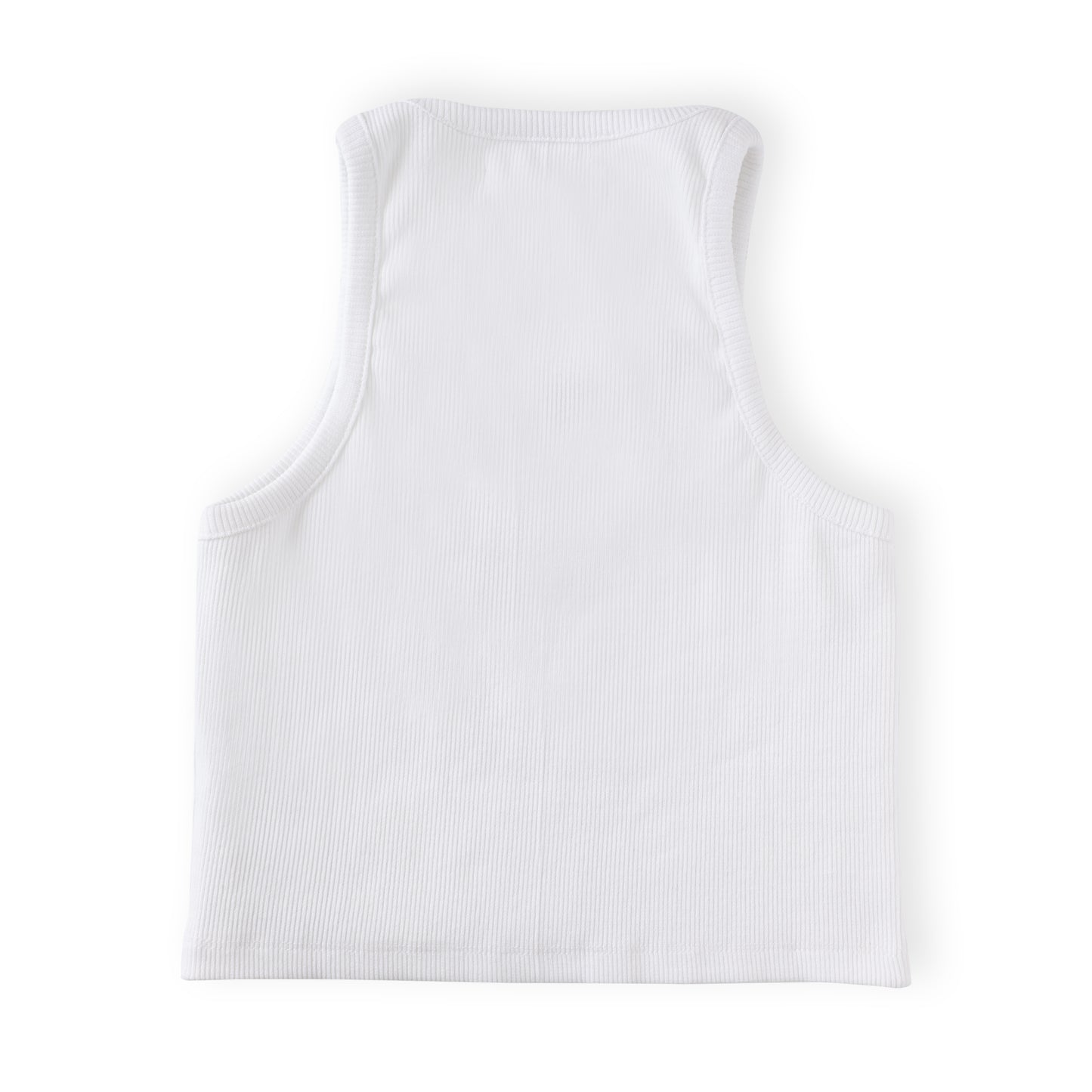 Ribbed Paris Crop Top For Girls